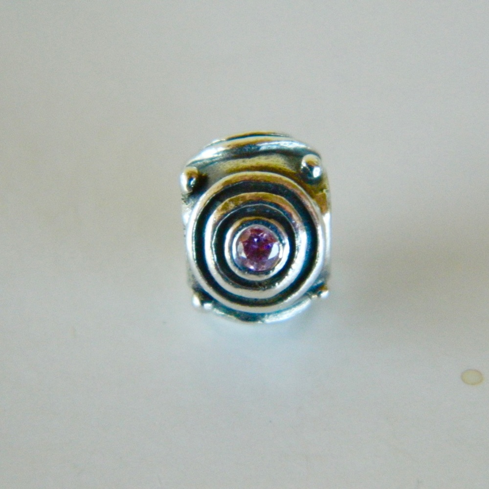 Retired Authentic Pandora Concentric Circle Charm… - image 1